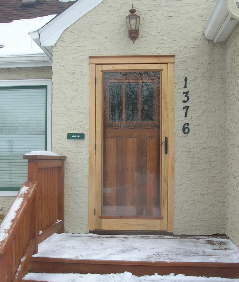 Redwood and Maple Door St. Paul, Mn